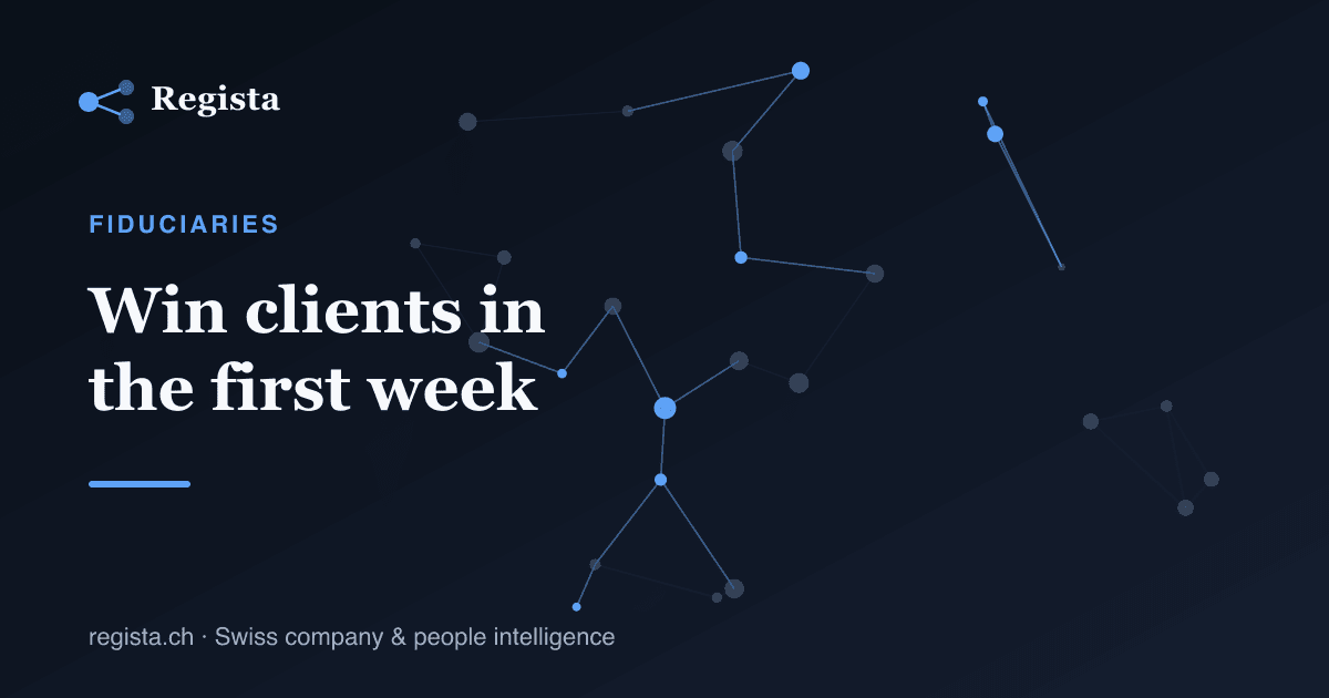 New-company leads for fiduciaries: how to win clients in the first week